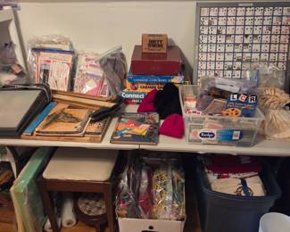 Crafts, games, art supplies