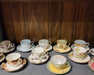 Part A of the cup and saucer collection