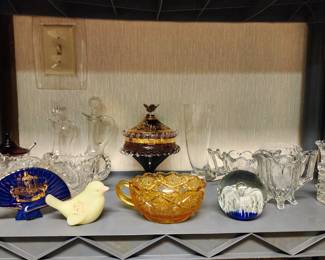 More antique, vintage, and modern collectible glass