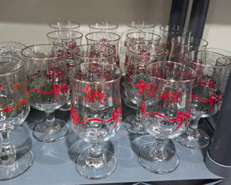 Classic Libbey Holiday glasses