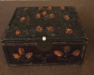 Antique folk art box