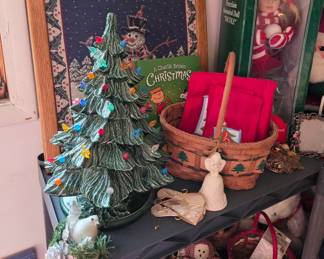 Vintage ceramic Christmas tree, decor