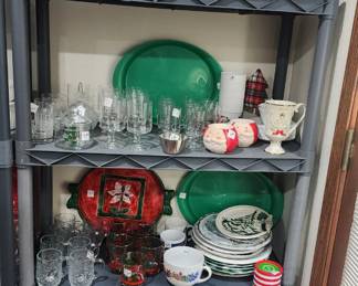 Huge collection of Christmas theme dishes