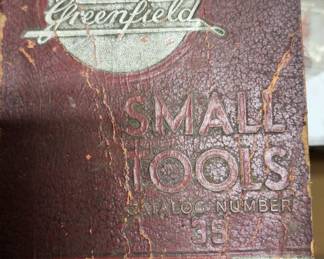 GD Greenfield Small Tools Catalog 1939