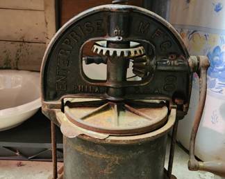 Antique iron fruit press