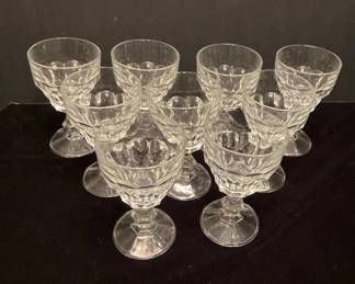 Vintage Colony Classique Pressed Thumbprint Wafer Goblets
