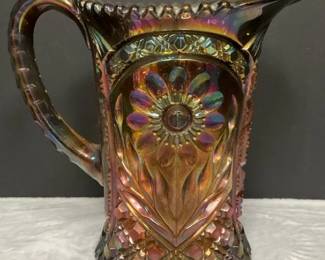 Imperial Carnival Glass Mayflower Dailey Pitcher