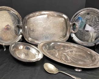 Silver Plated Trays More