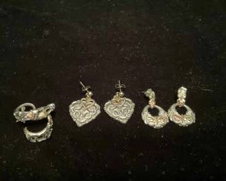 12k Black Hills Gold Montana Silversmith Earrings