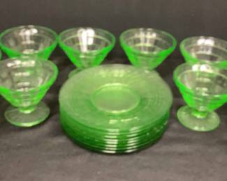 008 1930s Green Uranium Glass