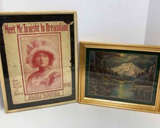 1909 Framed Sheet Music Frederick Ogden Print