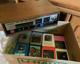 Sony 8 Track Tapecorer 8 Track Tapes Including Elton John John Lennon