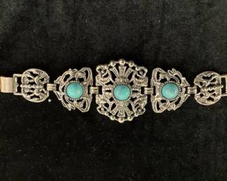 009 1950s Turquoise Bracelet