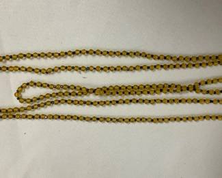 Pre 1920s Carnival Glass Beaded Necklace
