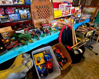 Farm Toys, Vintage Toys, Sports Gear, Matchbox, Airplanes & Stuff!