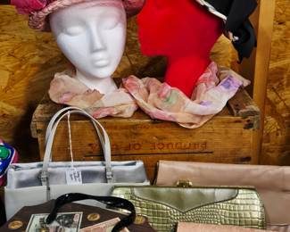 Vintage Clothing- Hats, purses, gloves & scarves