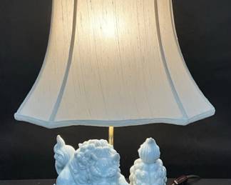 Chinese Guardian Lions Lamp