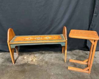 Childrens Prayer Bench Side Table