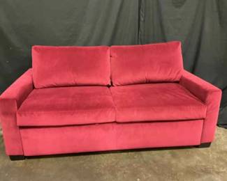 Haverty Red Sleeper Sofa