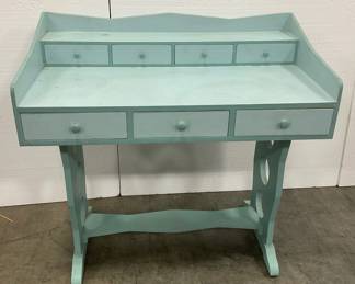 Teal Wooden Desk