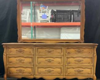Lowboy Dresser And Mirror