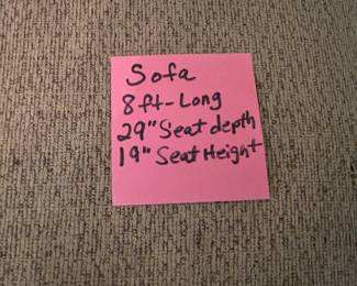 Sofa - Available for Pre-Sale - $150 plus tax - Must be paid for and moved by Monday, June 9th at 6 p.m. Must bring enough help for moving and loading, as Thrifty Blonde and staff are unable to assist due to our liability insurance limitations.
