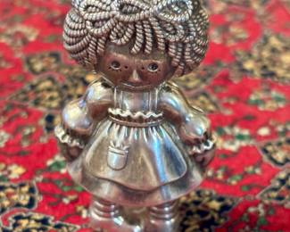 Sterling Silver by Bobbs Merrill Inc. & Co. - Raggedy Ann Ornament - 1975