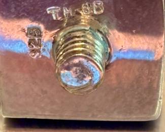 Vintage Mexico TAXCO Sterling Silver Miniature Perfume Bottle - TM 8B