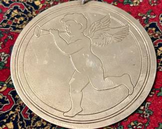 S. Kirk & Son - Sterling Silver - Cherub Horn Ornament - 1972