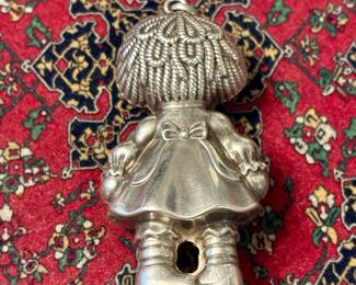 Sterling Silver by Bobbs Merrill Inc. & Co. - Raggedy Ann Ornament - 1975
