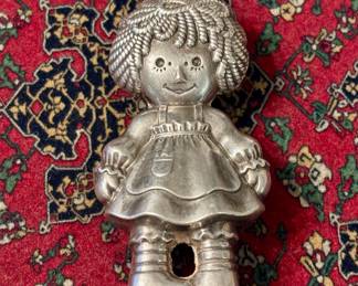 Sterling Silver by Bobbs Merrill Inc. & Co. - Raggedy Ann Ornament - 1975