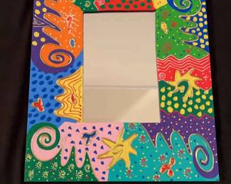 Colorful Framed Mirror Made in Indonesia