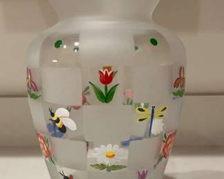 Lenox Vase with Flower Pollinators