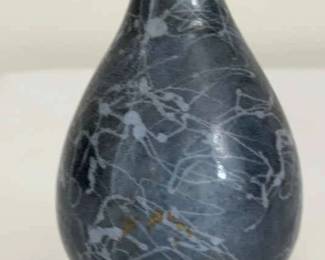 Mini Black Marble Decorative Bud Vase