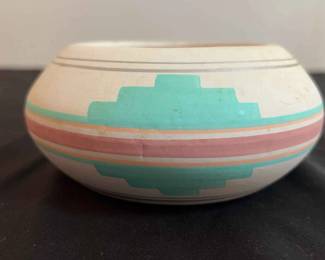TESA Native American Hand Painted Bowl