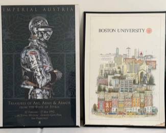 Two Framed Posters