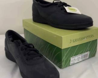 Grasshoppers Ashland Black Smooth Shoes 10W