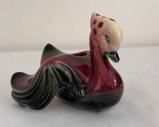 Hull Pottery Polkadot Bandana Candle Holder