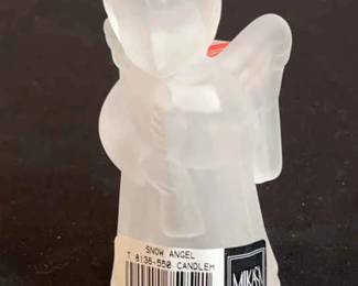 Mikasa Snow Angel Glass Candleholder