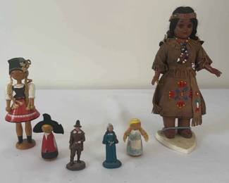 Various Small Vintage Dolls