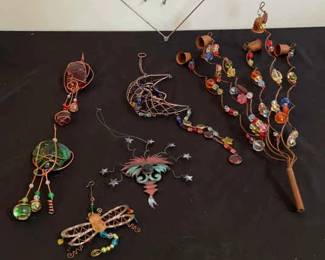 Colorful Sparkly Metal Decor and Bells