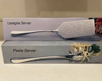 Silverplate Lasagna Pasta Servers in Boxes