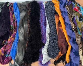 Huge Lot Of Scarves