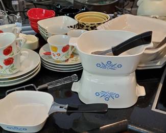 Vintage Corning and Kitchen Items