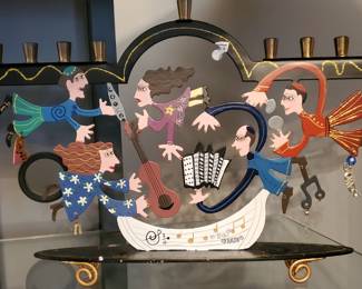 Menorah - "Musicians" by Karen Rossi