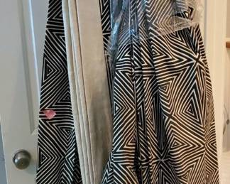 Mid Century Draperies - Great Graphics - Large Panels!