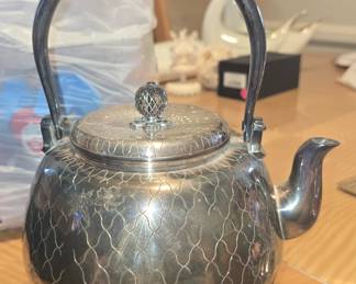 Japanese silver teapot