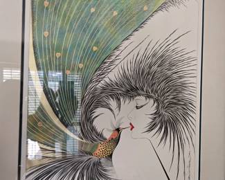 Hisashi Otsuka, Signed Serigraph on Paper, Royal Kiss