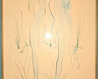 Salvador Dali, France / Spain (1904-1989), Two Nudes from Song of Songs of Solomon, Etching with certificate from Beverly Hills Gallery dated 1979