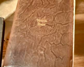 The works of Henrik Ibsen leather antique book c1928